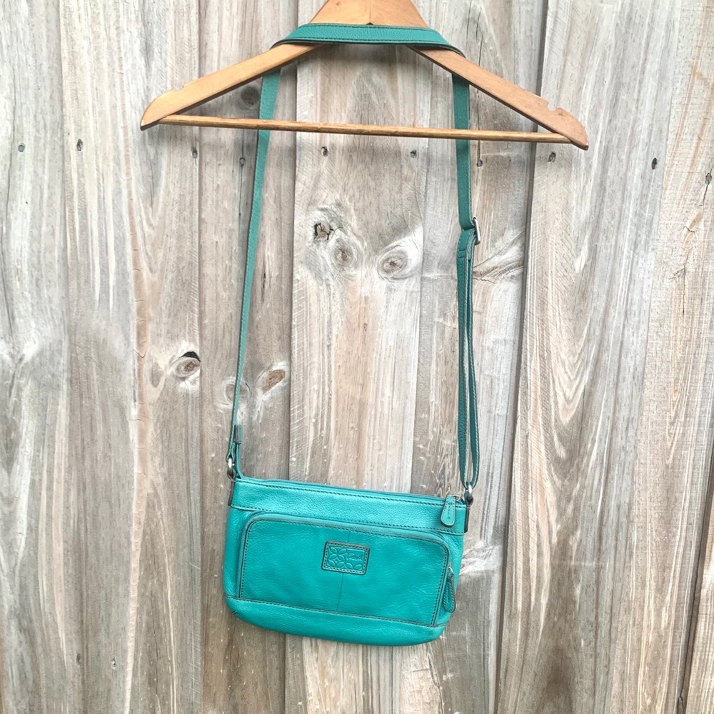VTG Fossil Leather Crossbody